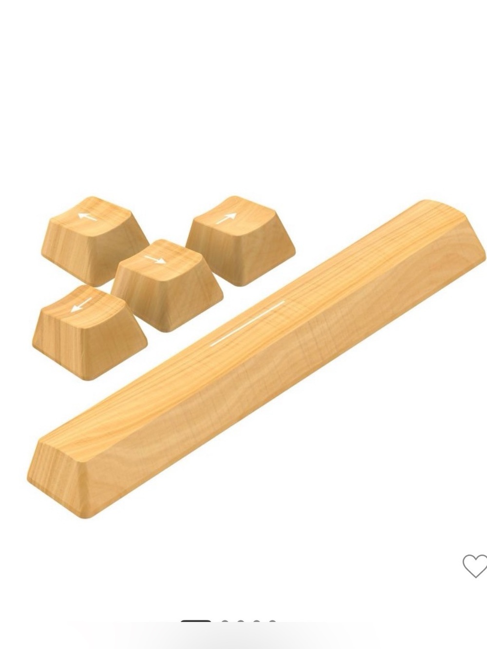 5 for $15 North Wood Grain Accent Key Cap Pack - Mechanical Keyboard Accessories